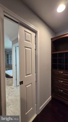 Interior, Marble, Recessed Lighting, Wood Texture Flooring