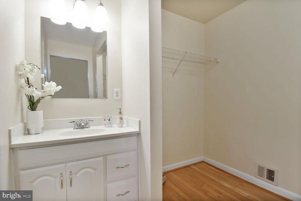 Bathroom, Interior, Walk-in Closets, Wood Texture Flooring