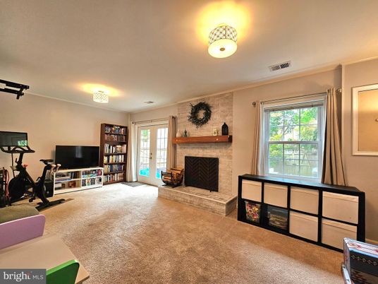 Fireplace, Fitness Equipment, Interior, Stone Walls