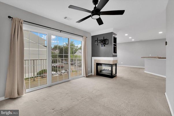 Empty room, Fireplace, Interior, Recessed Lighting