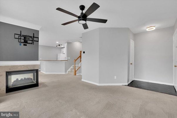 Empty room, Fireplace, Interior, Recessed Lighting