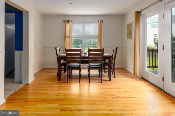 Dining room, Interior, Wood Texture Flooring