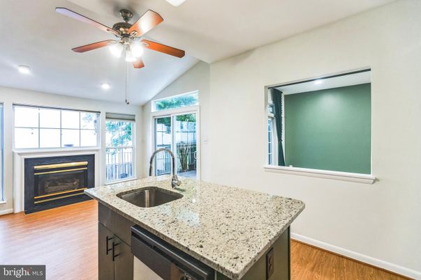 Fireplace, Interior, Recessed Lighting, Wood Texture Flooring