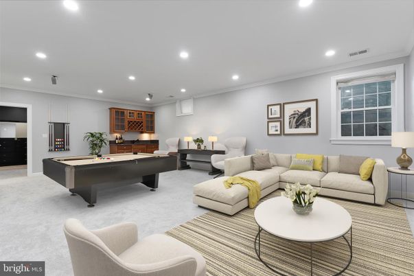 Billiard Table, Game Room, Interior, Living room, Recessed Lighting