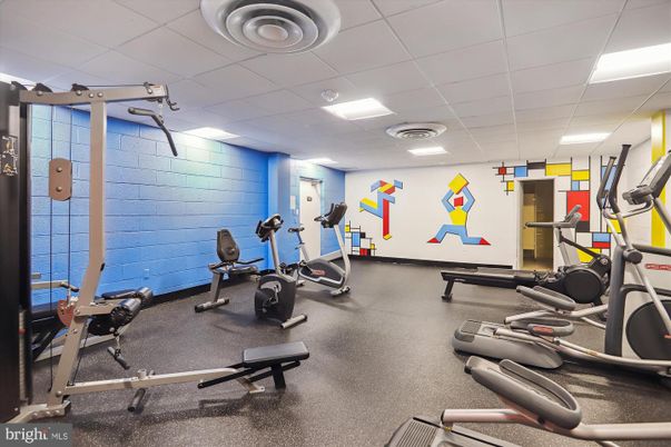 Fitness Equipment, Interior, Recessed Lighting