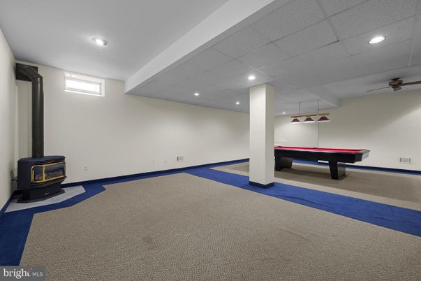 Billiard Table, Fireplace, Game Room, Interior, Recessed Lighting