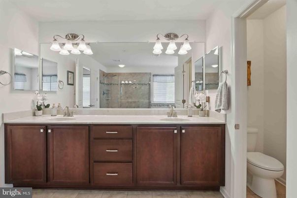 Bathroom, Dual Sink Vanities, Glass Shower, Interior