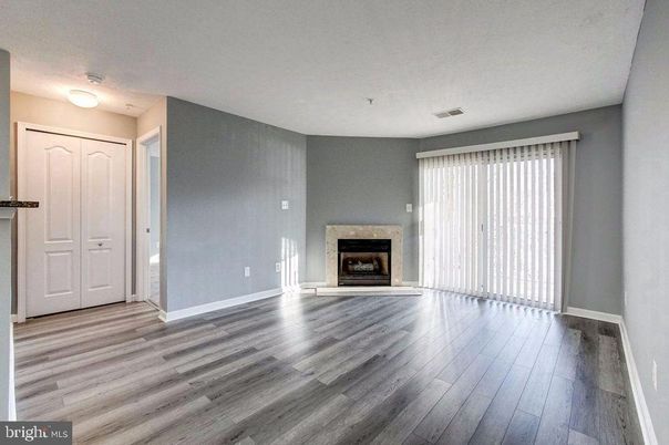 Empty room, Fireplace, Interior, Wood Texture Flooring