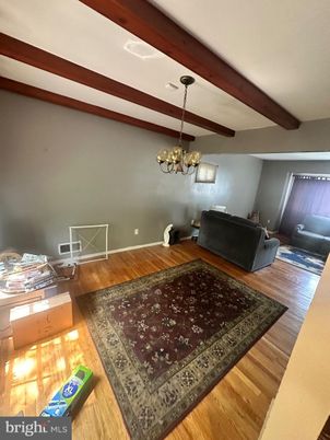Chandelier, Empty room, Fireplace, Interior, Wood Texture Flooring