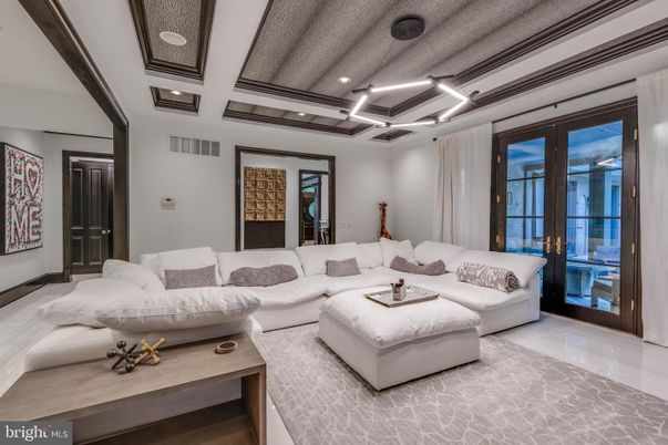 Interior, Living room, Recessed Lighting