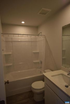 Bathroom, Interior, Recessed Lighting, Wood Texture Flooring