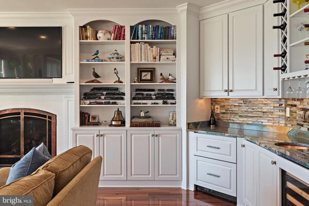 Fireplace, Interior, Recessed Lighting, Wood Texture Flooring