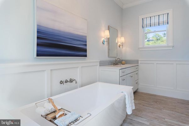 Bathroom, Interior, Wood Texture Flooring