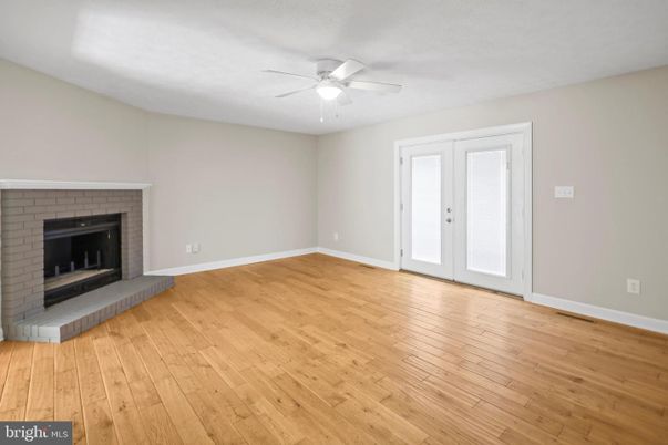 Empty room, Fireplace, Interior, Wood Texture Flooring