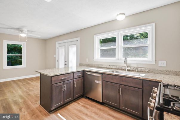 Interior, Kitchen, Wood Texture Flooring