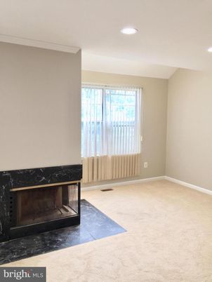 Empty room, Fireplace, Interior, Recessed Lighting