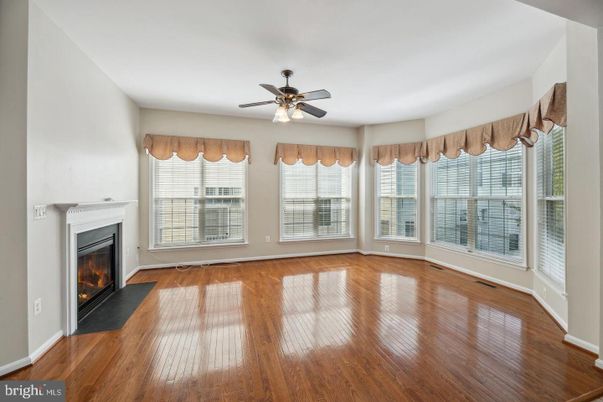 Empty room, Fireplace, Interior, Wood Texture Flooring