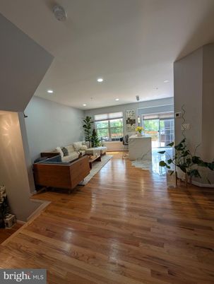 Dining room, Interior, Living room, Recessed Lighting, Wood Texture Flooring