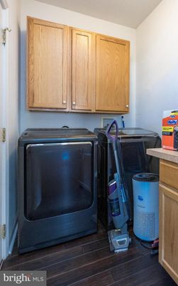 Interior, Washer, Wood Texture Flooring
