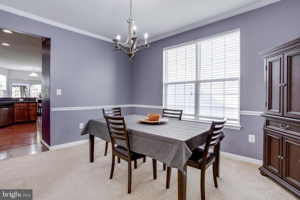 Chandelier, Dining room, Interior, Recessed Lighting, Wood Texture Flooring