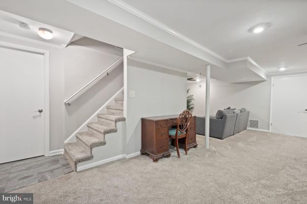 Home Office, Interior, Recessed Lighting