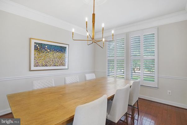 Chandelier, Dining room, Interior, Pendant Lights, Wood Texture Flooring