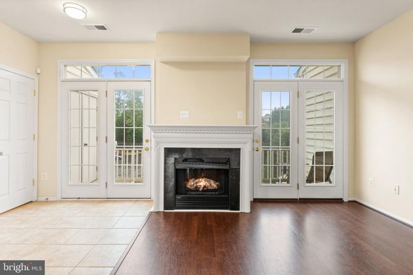 Empty room, Fireplace, Interior, Wood Texture Flooring
