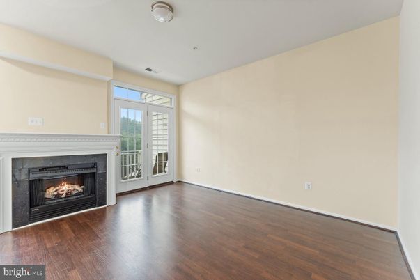Empty room, Fireplace, Interior, Wood Texture Flooring