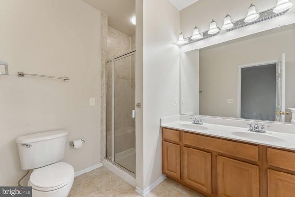Bathroom, Dual Sink Vanities, Glass Shower, Interior