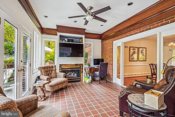 Fireplace, Home Office, Interior, Recessed Lighting