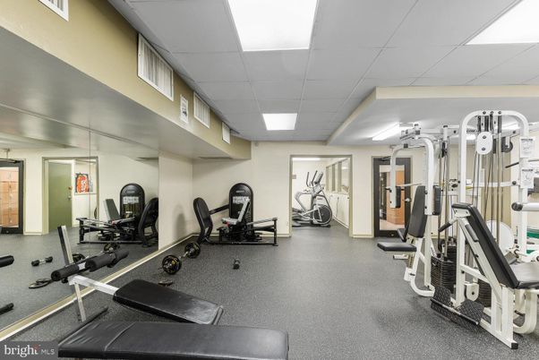 Fitness Equipment, Gym, Interior, Recessed Lighting