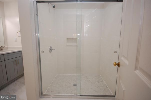 Bathroom, Glass Shower, Interior, Marble