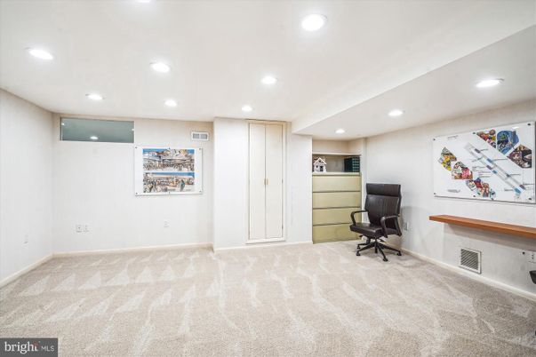 Home Office, Interior, Recessed Lighting