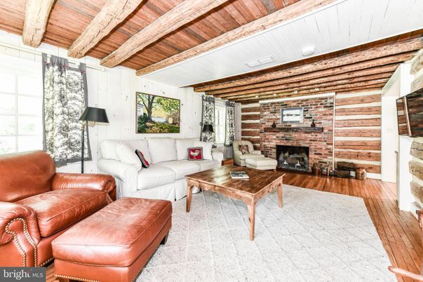 Fireplace, Interior, Living room, Stone Walls, Wooden Beams, Wooden Ceilings, Wood Texture Flooring, Wooden Walls