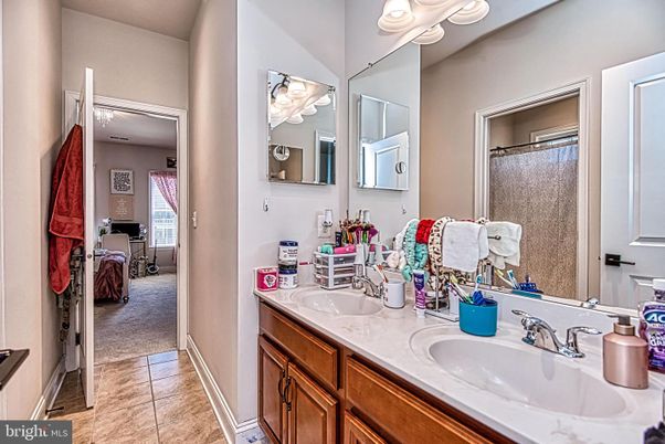 Bathroom, Dual Sink Vanities, Glass Shower, Interior