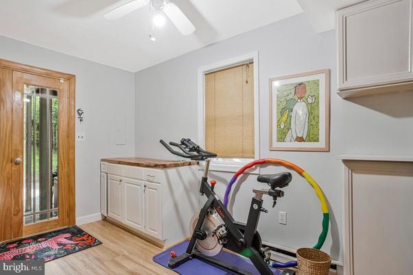Fitness Equipment, Interior, Wood Texture Flooring