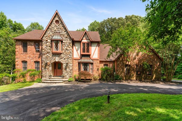 Exterior, Facade, Brick Facade, Tudor Revival