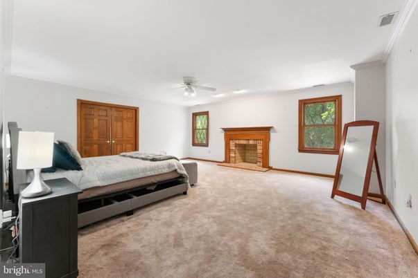 Bedroom, Fireplace, Interior, Recessed Lighting