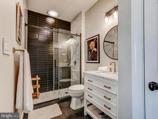 Bathroom, Glass Shower, Interior