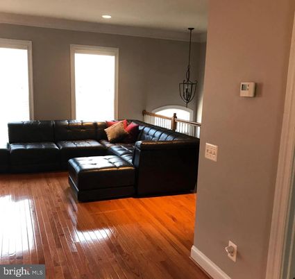 Interior, Living room, Pendant Lights, Recessed Lighting, Wood Texture Flooring