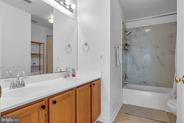 Bathroom, Dual Sink Vanities, Glass Shower, Interior, Marble Walls