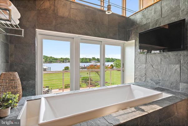 Bathroom, Interior, Marble Walls, Water