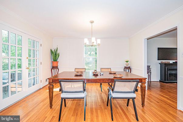 Chandelier, Dining room, Interior, Pendant Lights, Wood Texture Flooring