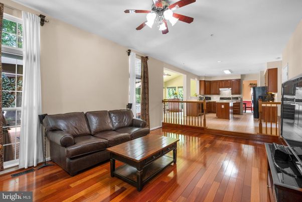 Interior, Kitchen, Living room, Stainless Steel Appliances, Wood Texture Flooring