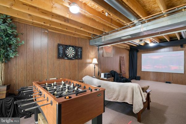 Game Room, Interior, Wooden Beams, Wooden Ceilings, Wooden Walls
