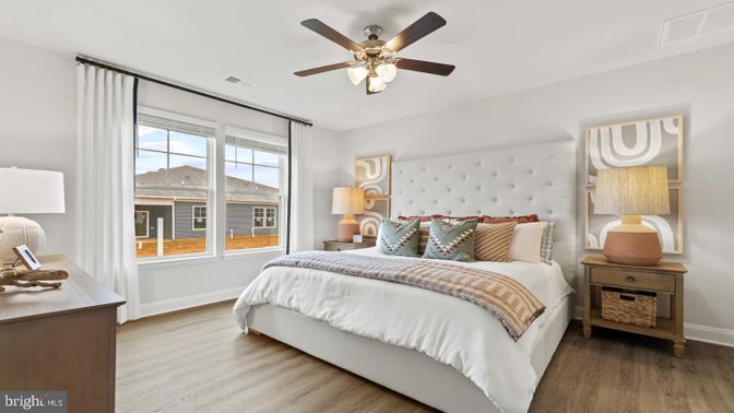 Bedroom, Interior, Wood Texture Flooring