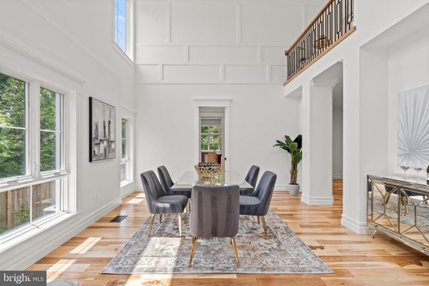 Dining room, Interior, Wood Texture Flooring