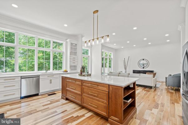 Interior, Kitchen, Living room, Pendant Lights, Recessed Lighting, Stainless Steel Appliances, Wood Texture Flooring