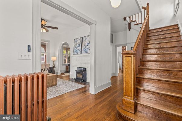 Fireplace, Interior, Wood Texture Flooring