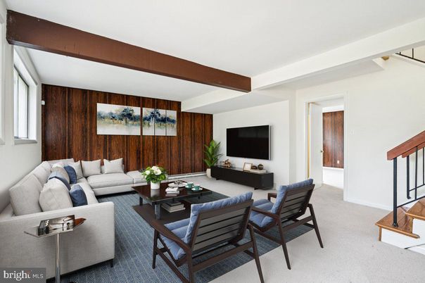Interior, Living room, Wooden Beams